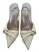 Jimmy Choo Shoe Size 39 Off White Leather Patent Pointed Toe Bow Detail Sandals Off White / 39