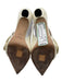 Jimmy Choo Shoe Size 39 Off White Leather Patent Pointed Toe Bow Detail Sandals Off White / 39