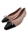 Aquazzura Shoe Size 38.5 Pink Leather Cap Toe Bow Tie Flat Shoes Pink / 38.5