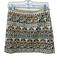 Veronica Beard Size 4 Cream & Tan Cotton Beaded Side Zip Mini Skirt Cream & Tan / 4