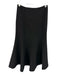 Club Monaco Size 2 Black Poly Blend Flare Zip Back Skirt Black / 2