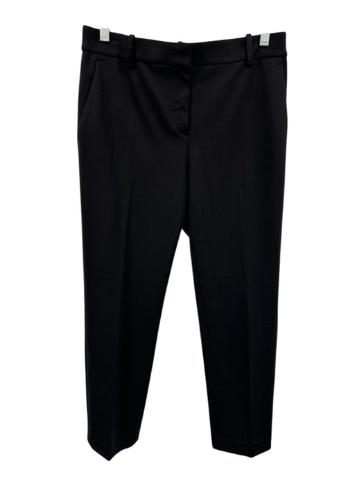 Theory Size 4 Black Viscose Blend Zip, Hook & Button Pockets Skirt Black / 4