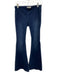 Free People Size 25 Dark Wash Cotton & Rayon Elastic Waistband Bell Bottom Jeans Dark Wash / 25