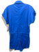 Pistola Size XS Cobalt Blue Cotton Blend Front Zip Drawstring Waist Romper Cobalt Blue / XS