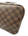 Louis Vuitton Brown Coated Canvas Damier Ebene Leather Accents Two Strap Bag Brown / MM