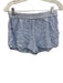 Lake Size XS Blue & White Cotton Elastic Waistband Seersucker Striped Short Set Blue & White / XS