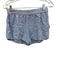 Lake Size XS Blue & White Cotton Elastic Waistband Seersucker Striped Short Set Blue & White / XS