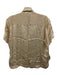 Shona Joy Size S Champagne Beige Lenzing Blend Satin Button Up Pajama Short Set Champagne Beige / S