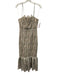 Elliatt Size S White, Green & Beige Polyester Lace Overlay Spaghetti Strap Dress White, Green & Beige / S
