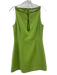 Antonio Melani Size 4 Green Cotton Blend Sleeveless Keyhole Front Darted Dress Green / 4