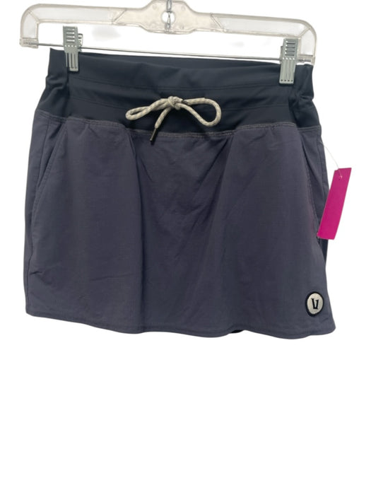 Vuori Size S Gray Poliamide Elastic & Drawstring Waist Built - In Shorts Skirt Gray / S