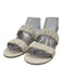 Jenni Kayne Shoe Size 36 Cream White Leather Upper Scrunch Detail Mule Sandals Cream White / 36