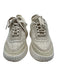 Dolce Vita Shoe Size 7 Cream White textile upper Knit Suede Detail Sneakers Cream White / 7
