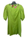 Nanette Lepore Size 4 Green & Multi Cotton Floral Embroidered V Neck Shift Dress Green & Multi / 4