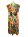 Emily McCarthy Size S Multi Polyester Accordian Tiered Maxi Dress Multi / S