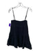 Zara Size M Black Cotton Smocked Sleeveless Dress Black / M