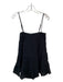 Zara Size M Black Cotton Smocked Sleeveless Dress Black / M