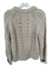 Veronica Beard Size M Bone Wool Blend Cable Knit Loose Knit Long Sleeve Sweater Bone / M