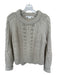 Veronica Beard Size M Bone Wool Blend Cable Knit Loose Knit Long Sleeve Sweater Bone / M