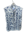 Koch Size M White & Blue Polyester Sleeveless Beach Scene Neck Tie Top White & Blue / M