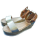 See By Chloe Shoe Size 39 Tan & Gold Suede Platform Espadrille Sandals Tan & Gold / 39