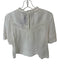 Rails Size L White Cotton Short Sleeve Lace Detail Ruffle collar Top White / L