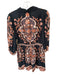 Cleobella Size S Black & Brown Cotton & Linen Long Sleeve Kaleidoscope Dress Black & Brown / S