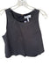Apiece Apart Size 6 Black Cotton Sleeveless Cropped Top Black / 6