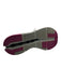 On Cloud Shoe Size 9.5 White & Magenta Canvas Perforated lace up Sneakers White & Magenta / 9.5