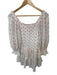 Loveshackfancy Size XS White & Pink Cotton Smocked Long Balloon Sleeve Dress White & Pink / XS