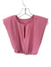 Amanda Uprichard Size XS Pink Polyester Cap Sleeve Shoulder Pads Cropped Top Pink / XS
