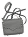 Rebecca Minkoff Gray & Silver Leather Studded Front Flap Crossbody Bag Gray & Silver / S