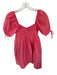English Factory Size XS Coral Pink Cotton Short Balloon Sleeve Baby Doll Dress Coral Pink / XS