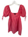 English Factory Size XS Coral Pink Cotton Short Balloon Sleeve Baby Doll Dress Coral Pink / XS