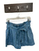 L'agence Size 27 Med Light Wash Cotton Blend High Waist Belted Denim Shorts Med Light Wash / 27