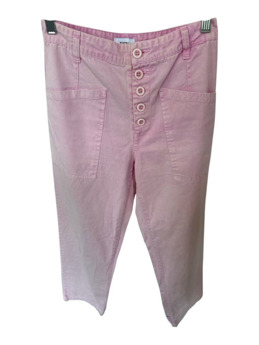 Pistola Size 25 Pink Cotton Blend High Waist Button Fly Cargo Pockets Pants Pink / 25