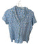 Roller Rabbit Size M Blue & Green Cotton Short Sleeve Bunnies Pajama Top Blue & Green / M
