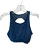 Alo Size M Slate Blue Nylon Blend Racerback Mesh Detail Sports Bra Athletic Top Slate Blue / M