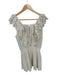 Loveshackfancy Size S Cream Cotton Flutter Sleeves Eyelet Elastic Waist Dress Cream / S