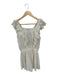 Loveshackfancy Size S Cream Cotton Flutter Sleeves Eyelet Elastic Waist Dress Cream / S