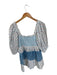 Loveshackfancy Size XS Blue & White Cotton Smocked Long Balloon Sleeve Dress Blue & White / XS