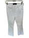 Veronica Beard Size 27 White Cotton Blend High Waist Flare Jeans White / 27