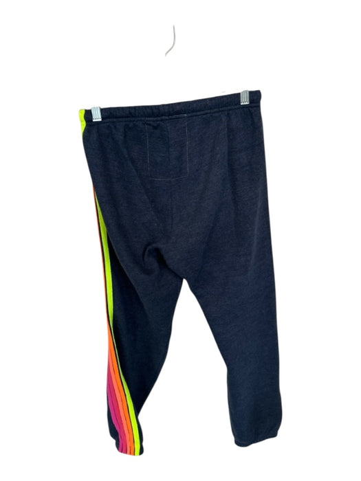 Aviator Nation Size M Navy & Multi Cotton Drawstring Side Stripe Jogger Pants Navy & Multi / M