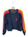 Aviator Nation Size L Navy & Multi Cotton Long Sleeve Side Stripe Sweatshirt Navy & Multi / L