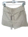Paige Size 28 Cream Cotton Blend High Waist Belted Shorts Cream / 28