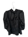 Misa Size M Black Polyester Mock Collar Long Balloon Sleeve Top Black / M