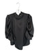 Misa Size M Black Polyester Mock Collar Long Balloon Sleeve Top Black / M