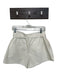 Paige Size 4 Cream Vegan Leather High Waist Belted Front Pocket Shorts Cream / 4