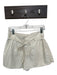 Paige Size 4 Cream Vegan Leather High Waist Belted Front Pocket Shorts Cream / 4