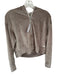 Vuori Size M Taupe Velvet Hood Half Zip Cropped Athletic Jacket Taupe / M